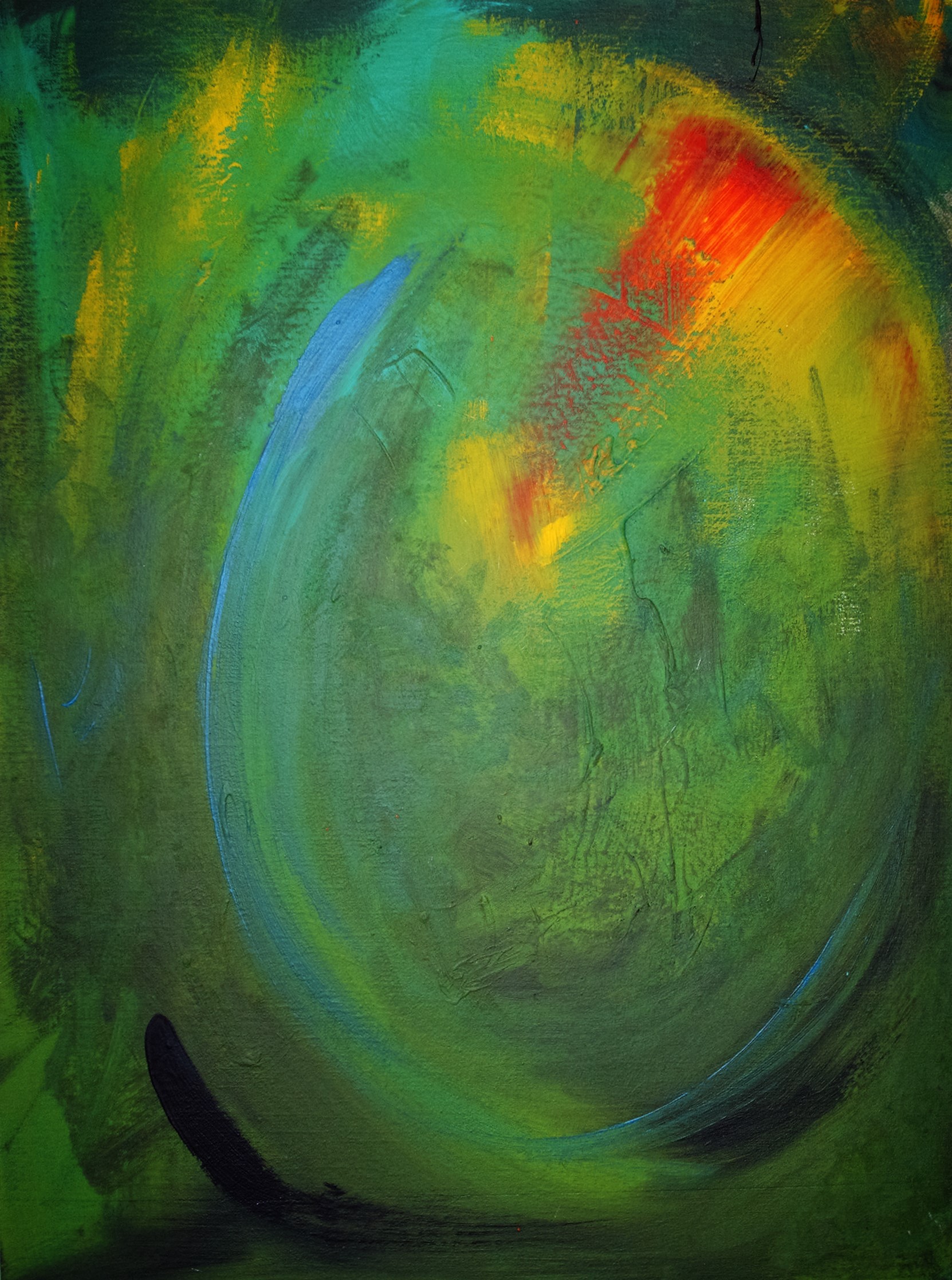 Hoffnung (1997)<br>Acryl auf Leinwand, 50 x 40 cm